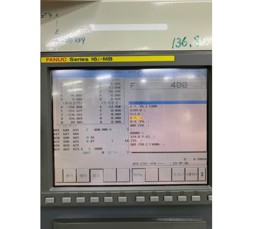 MÁY PHAY KIM LOẠI  SHIZUOKA B-10V610 HSL FANUC 16i MB