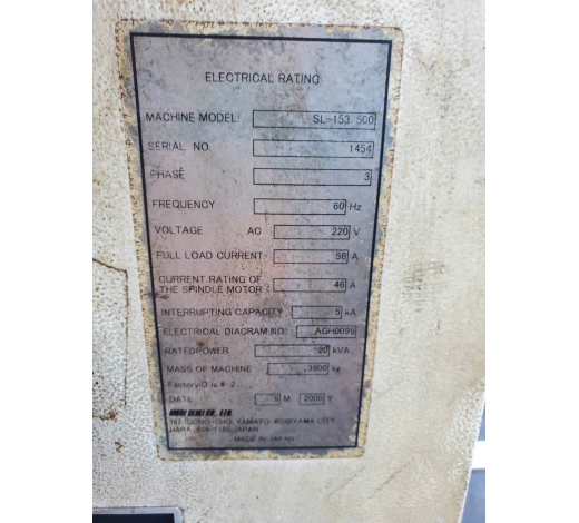 MÁY TIỆN KIM LOẠI MORI SEIKI SL-153 FANUC 18i T DATE 2000