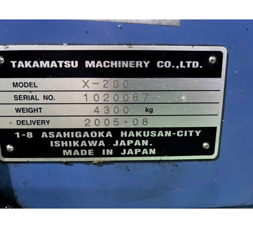 MÁY TIỆN KIM LOẠI TAKAMAZ - X200 FANUC 21i TB DATE 2005