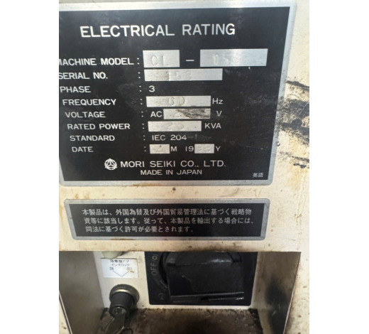 MÁY TIỆN CNC MORI SEIKI CL-15 FANUC 18T DATE 1998