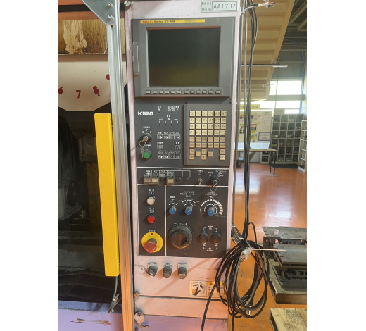MÁY PHAY KIM LOẠI KIRA KPC-30a Điện Fanuc 21i MB Date 2008 4 trục đồng thời