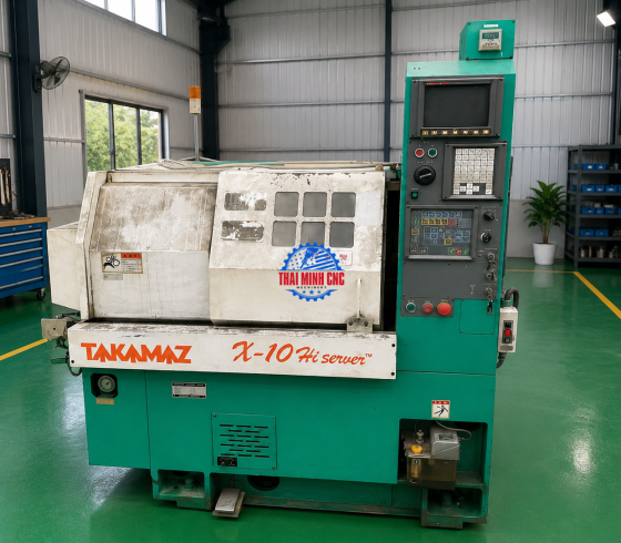 Máy Tiện Kim Loại Takamaz X-10 Fanuc 21 TB