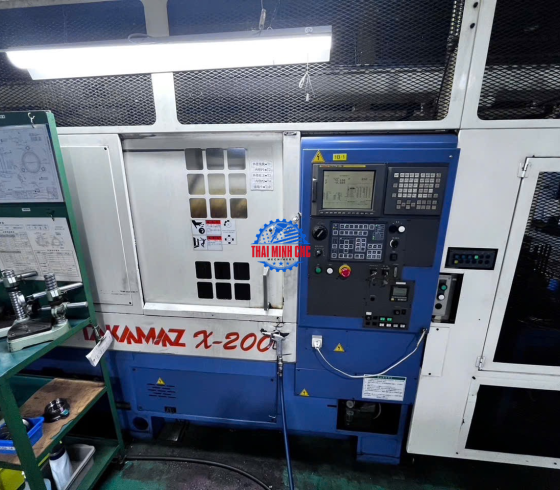 MÁY TIỆN KIM LOẠI TAKAMAZ - X200 FANUC 21i TB DATE 2005
